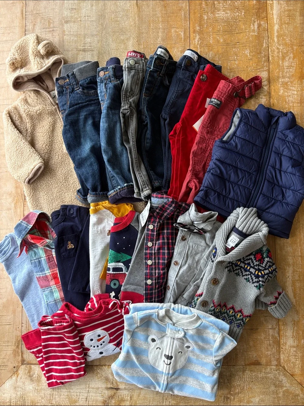 Large Mixed Baby Boy Winter Clothing Lot size 6-12m